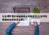 七台河开发区块链哪家公司有实力[七台河电商园创业空间怎么样]